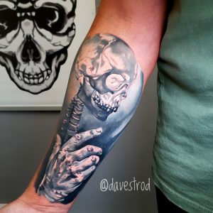 skull tattoo custom surrealism